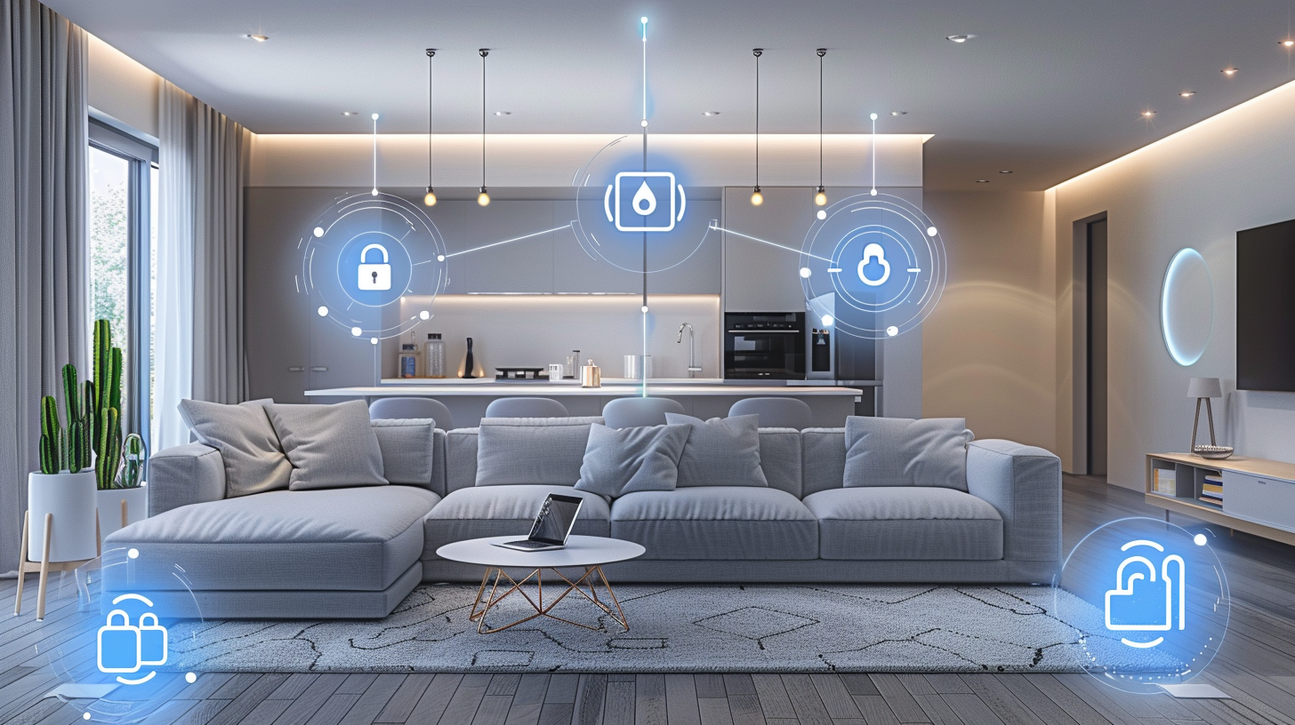 Modern smart home living space